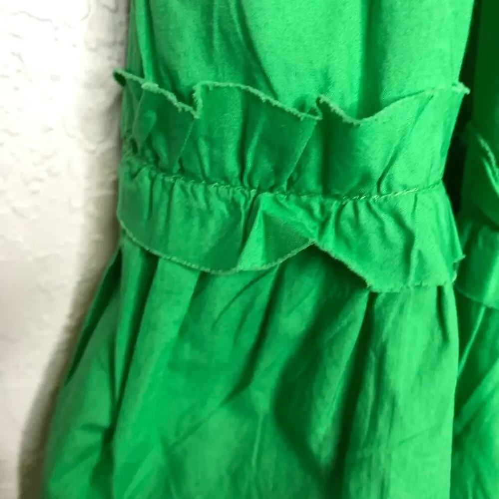 House of Harlow 1960 kelly green ruffle trim dress size Small NWT